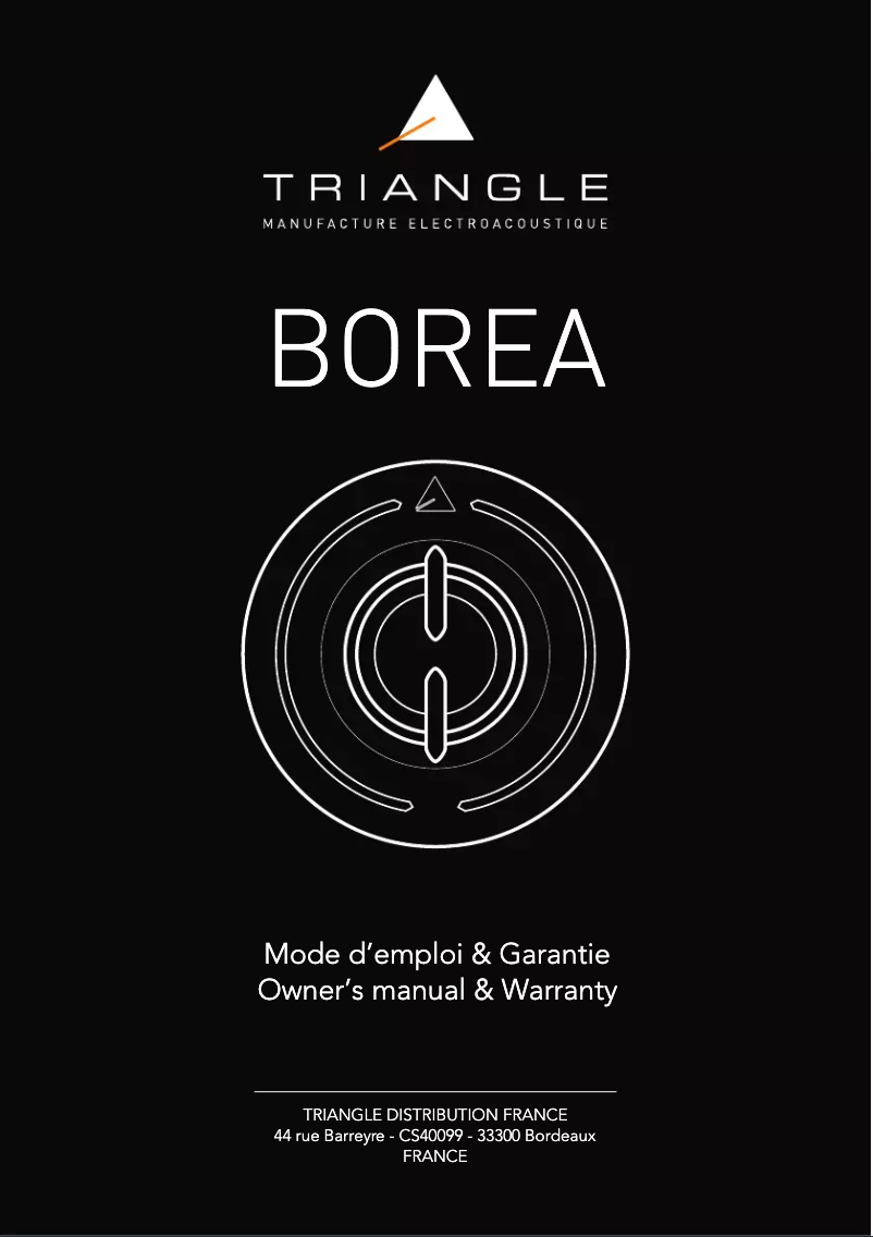 Página 1 del manual Manual de usuario Triangle Borea BRA1