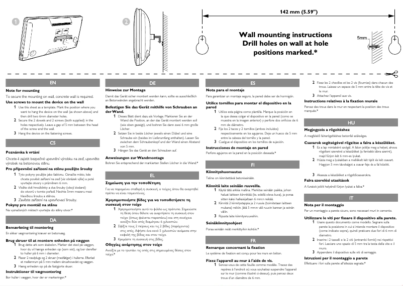 Página 1 del manual Guía de instalación Philips BM50B