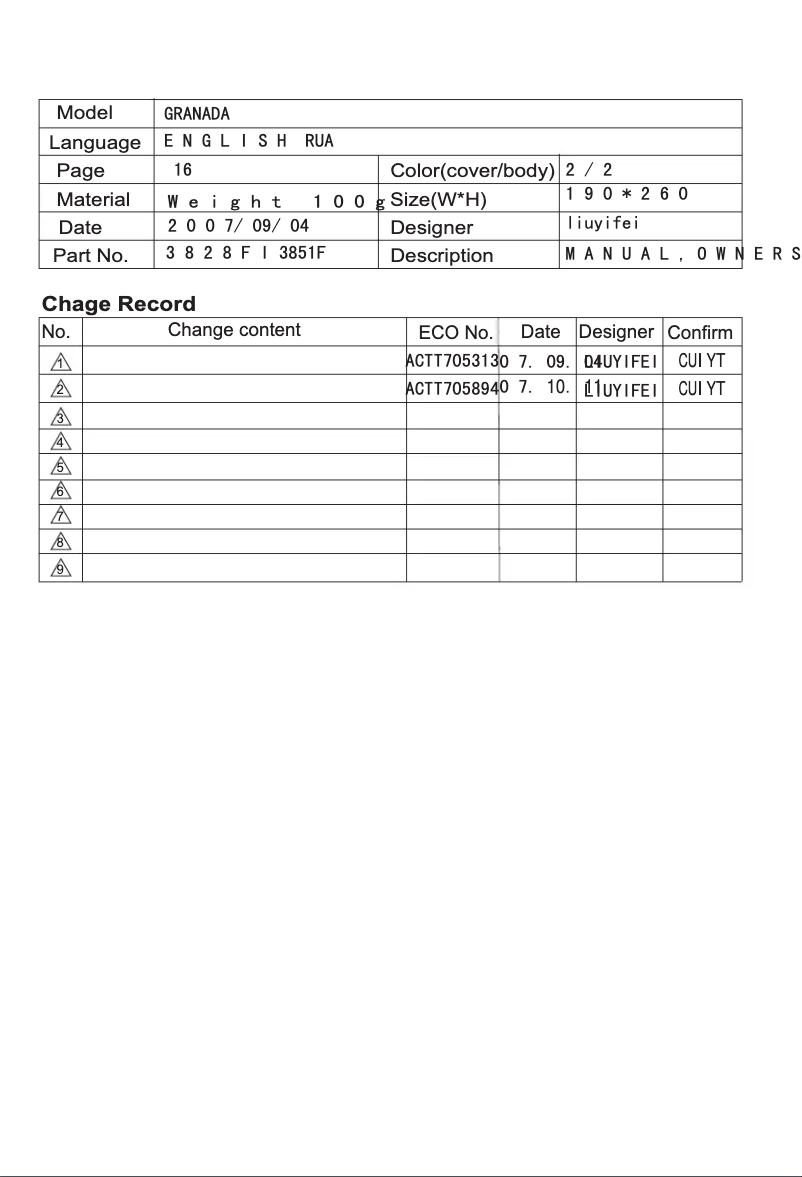 Imagen de la primera página del manual del dispositivo V-C4042ST