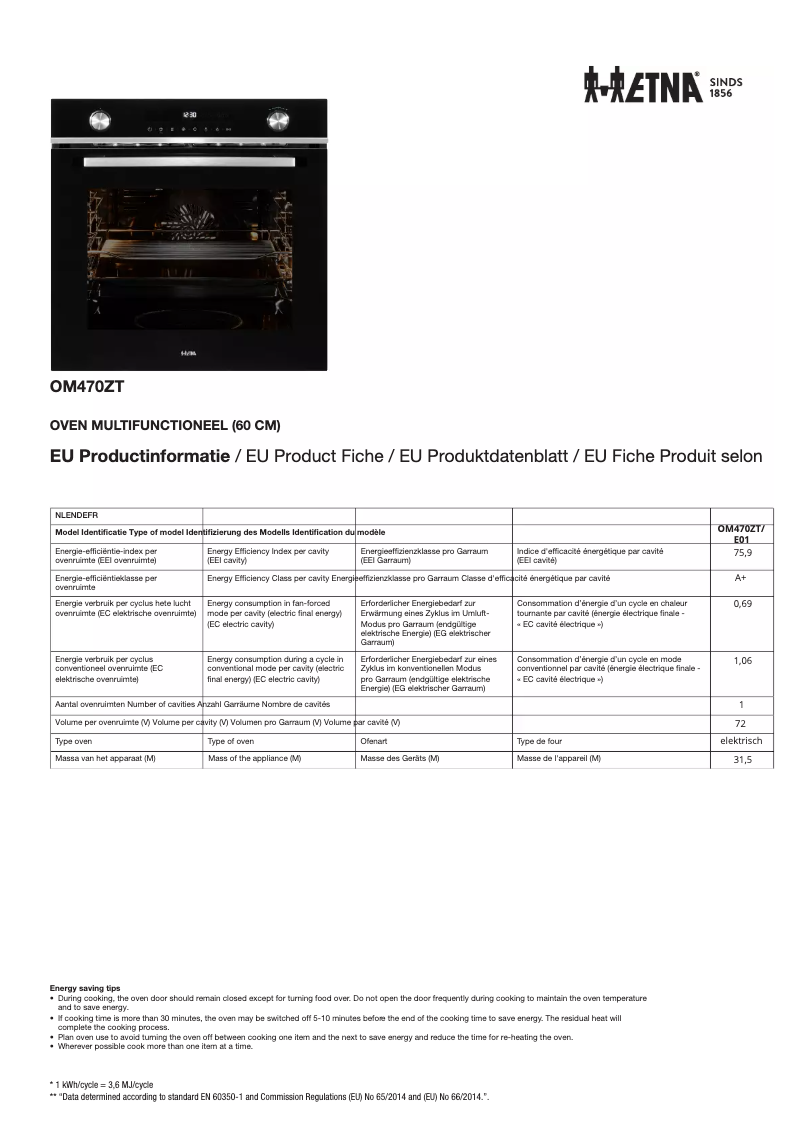 Imagen de la primera página del manual del dispositivo OM470ZT