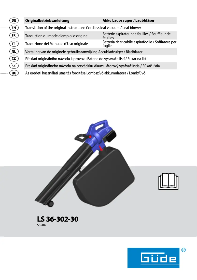 Página 1 del manual Manual de usuario Güde LS 36-0