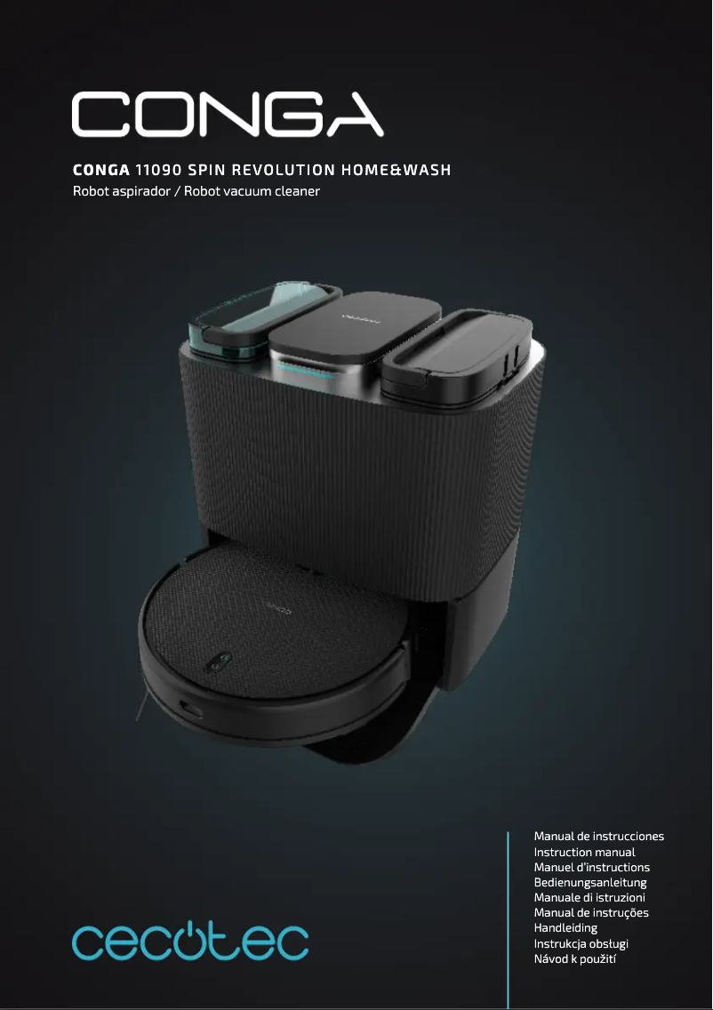 Imagen de la primera página del manual del dispositivo Conga 11090 Spin Revolution Home&wash