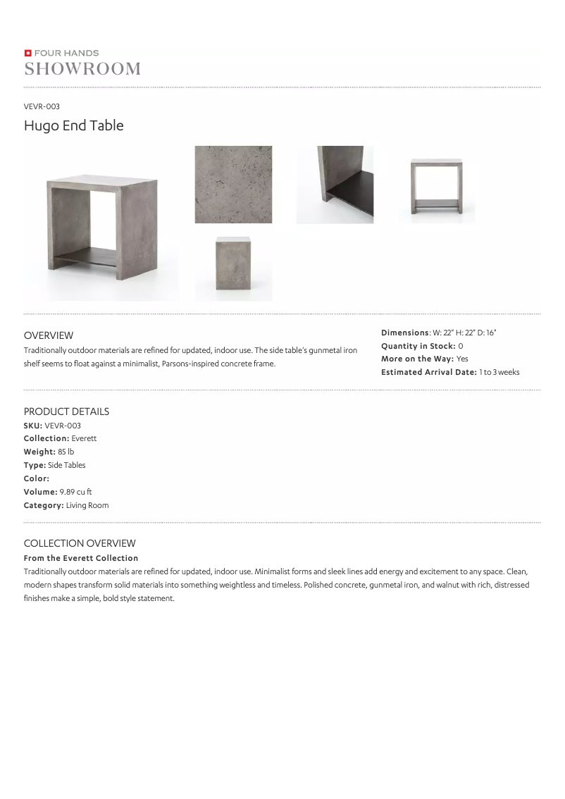 Página 1 del manual Manual de usuario Four Hands VEVR-003