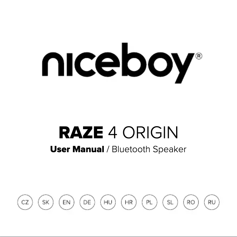 Página 1 del manual Manual de usuario Niceboy RAZE 4 Origin