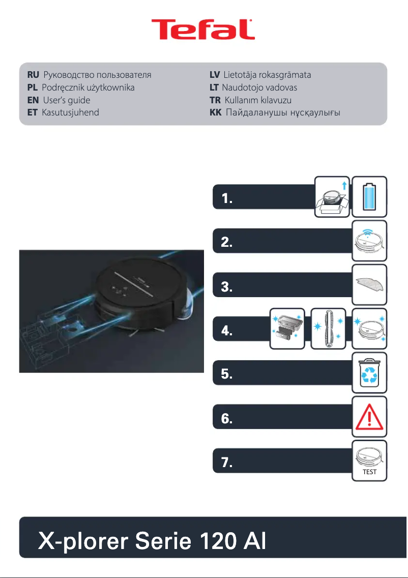 Imagen de la primera página del manual del dispositivo X-plorer Serie 120 AI RG7867