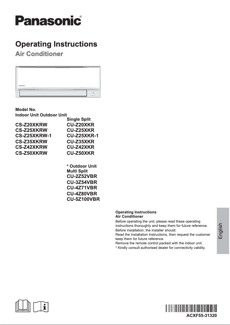 Imagen de la primera página del manual del dispositivo CU-Z42XKR