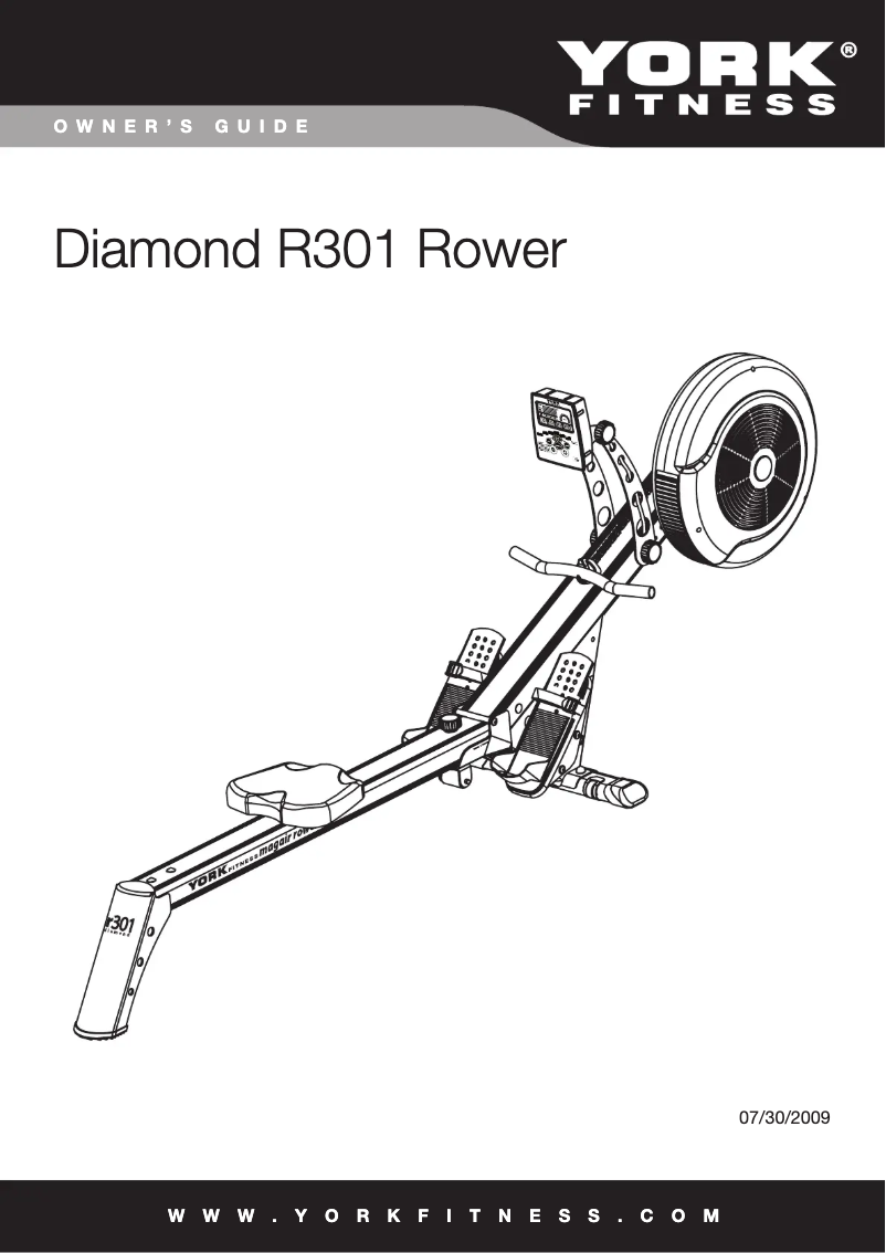 Página nº 1 - Manual de usuario York Fitness Diamond R301