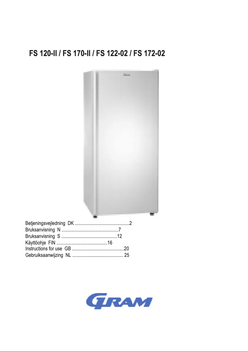 Imagen de la primera página del manual del dispositivo FS 172-02