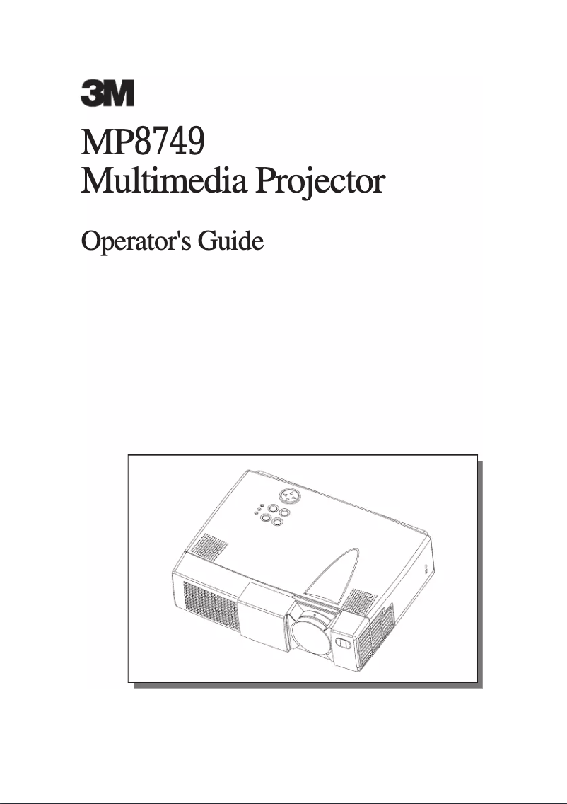 Imagen de la primera página del manual del dispositivo MP8749