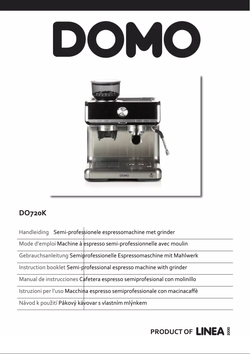 Imagen de la primera página del manual del dispositivo DO720K