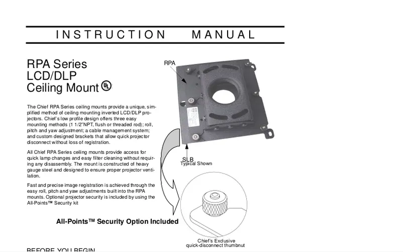 Imagen de la primera página del manual del dispositivo RPA279