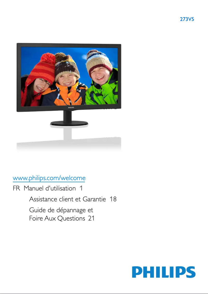 Página 1 del manual Manual de usuario Philips 273V5LHSB