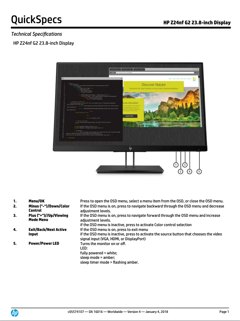 Imagen de la primera página del manual del dispositivo Z24NF G2