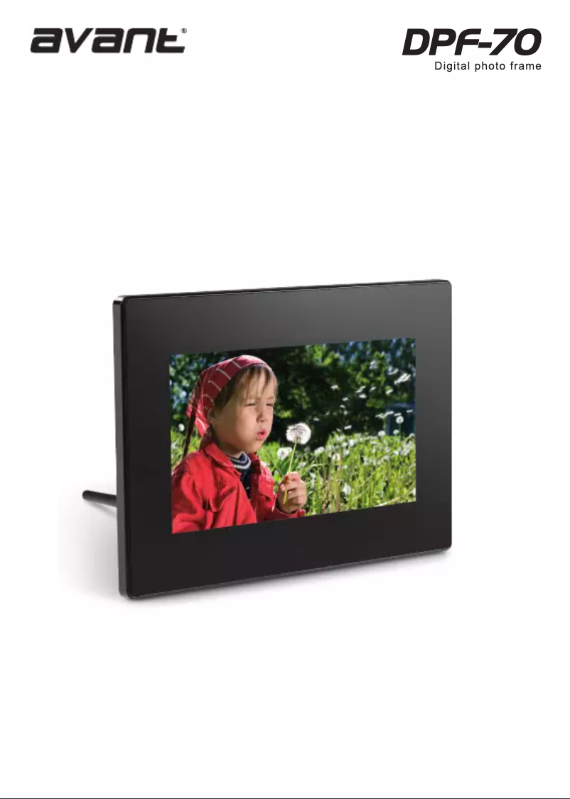 Página nº 1 - Manual de usuario Avant Tecno DPF-70