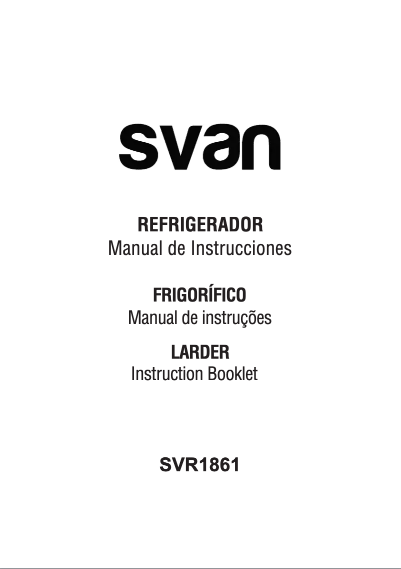 Página 1 del manual Manual de usuario SVAN SVR1861