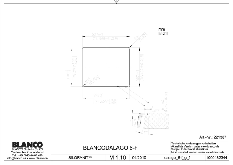 Imagen de la primera página del manual del dispositivo DALAGO 6-F