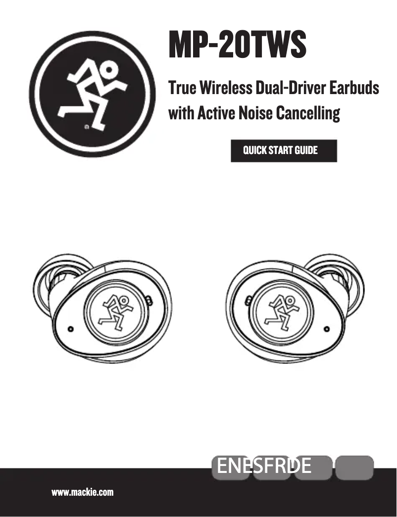 Imagen de la primera página del manual del dispositivo MP-20TWS