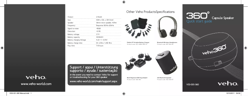 Imagen de la primera página del manual del dispositivo 360 M1