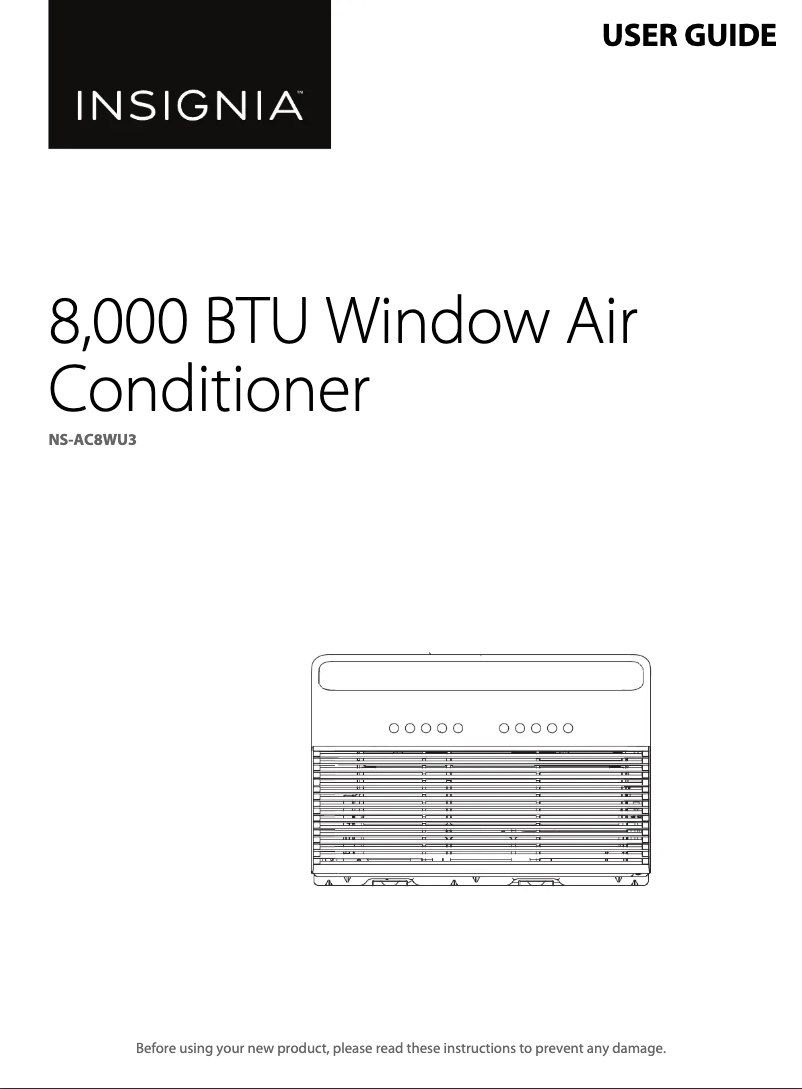 Imagen de la primera página del manual del dispositivo NS-AC8WU3