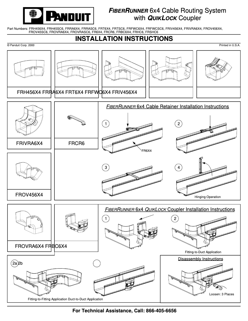 Página 1 del manual Manual de usuario Panduit FRHC6YL6