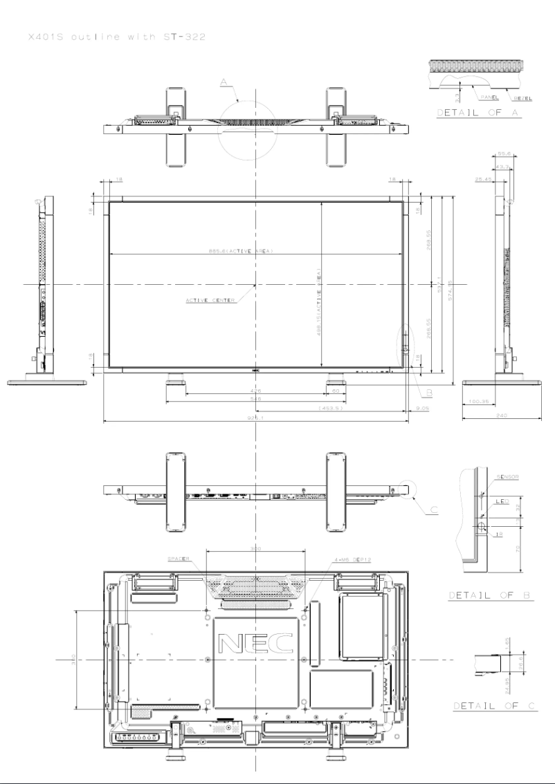 Imagen de la primera página del manual del dispositivo MultiSync X401S