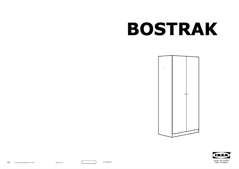 Imagen de la primera página del manual del dispositivo BOSTRAK