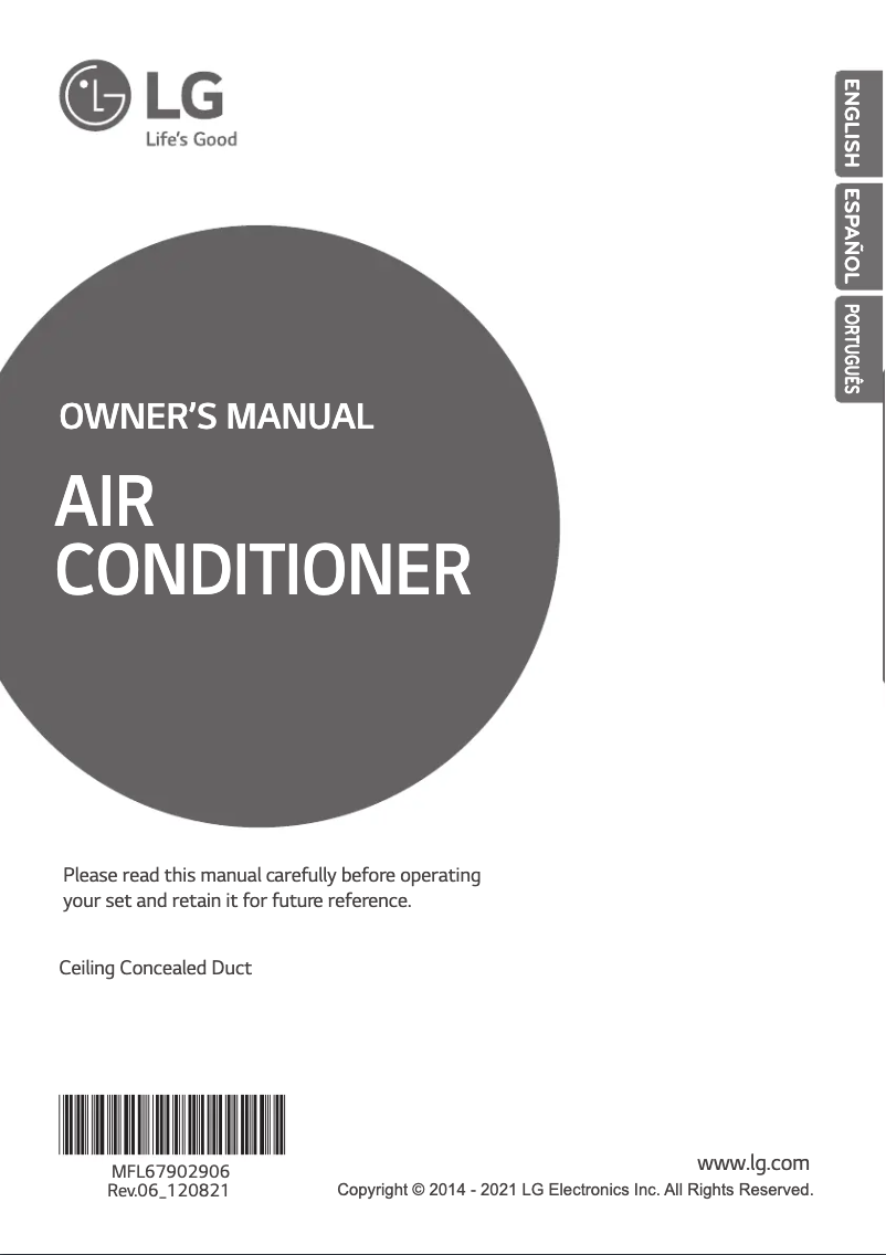 Página 1 del manual Manual de usuario LG ABNQ40GM3A5