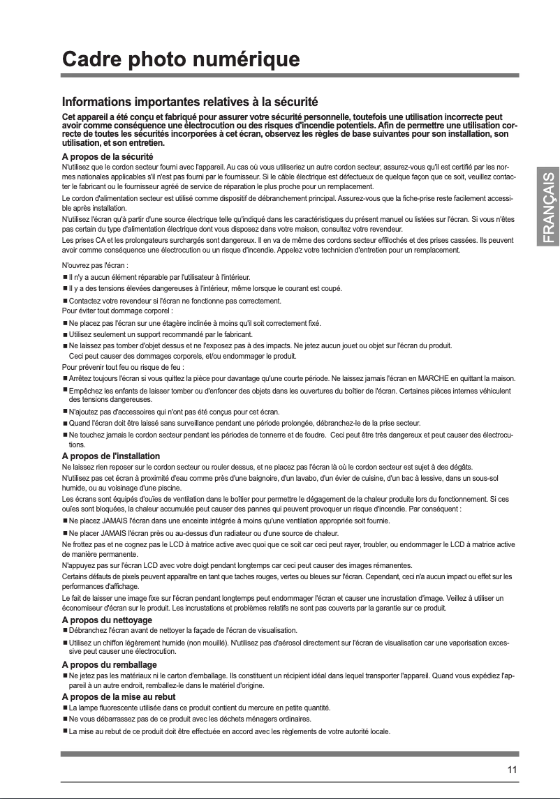 Imagen de la primera página del manual del dispositivo F1040N