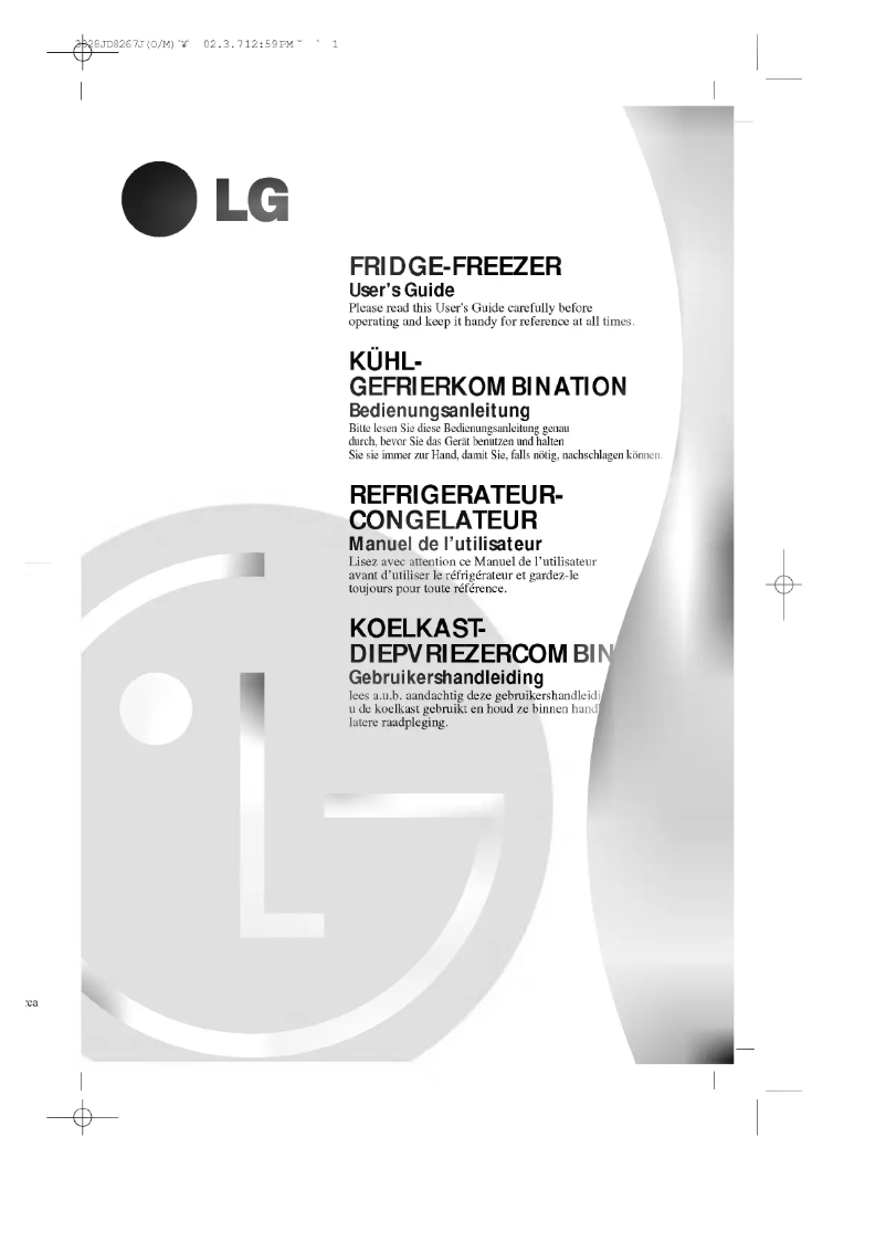 Imagen de la primera página del manual del dispositivo GR-399SQ