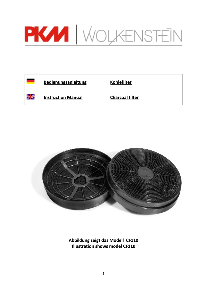Imagen de la primera página del manual del dispositivo CF170
