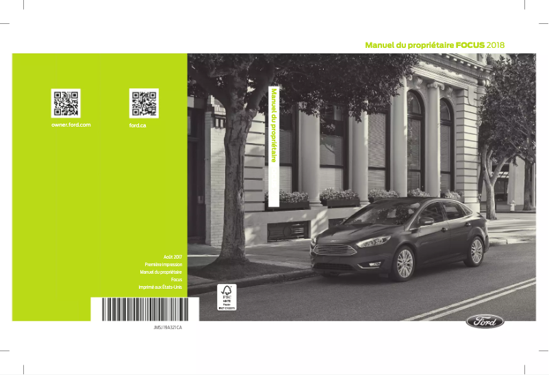 Página 1 del manual Manual de usuario Ford Focus (2018)