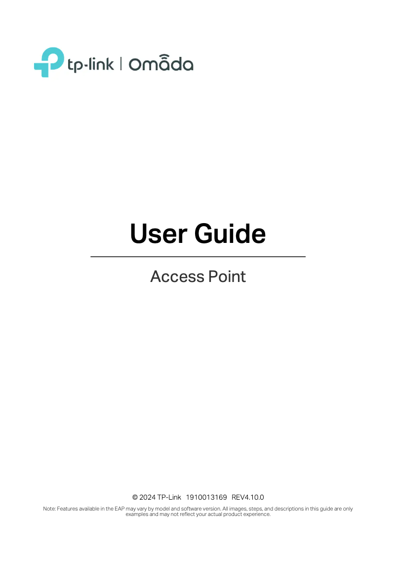 Página nº 1 - Manual de usuario TP-Link Omada EAP690E HD