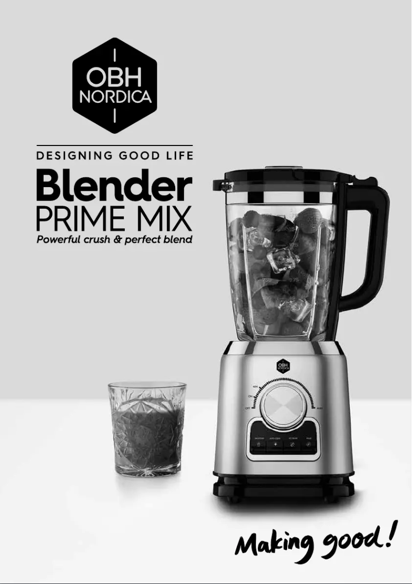 Página nº 1 - Manual de usuario OBH Nordica Prime Mix 7739