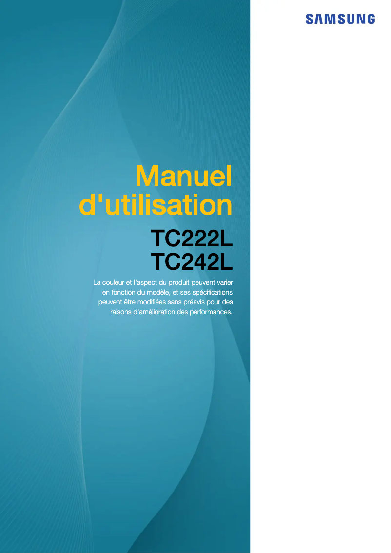 Imagen de la primera página del manual del dispositivo TC222L