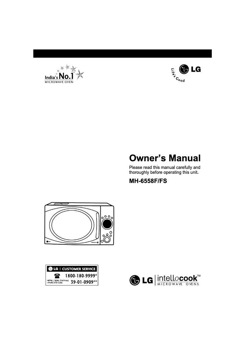 Página 1 del manual Manual de usuario LG MH-6558FS