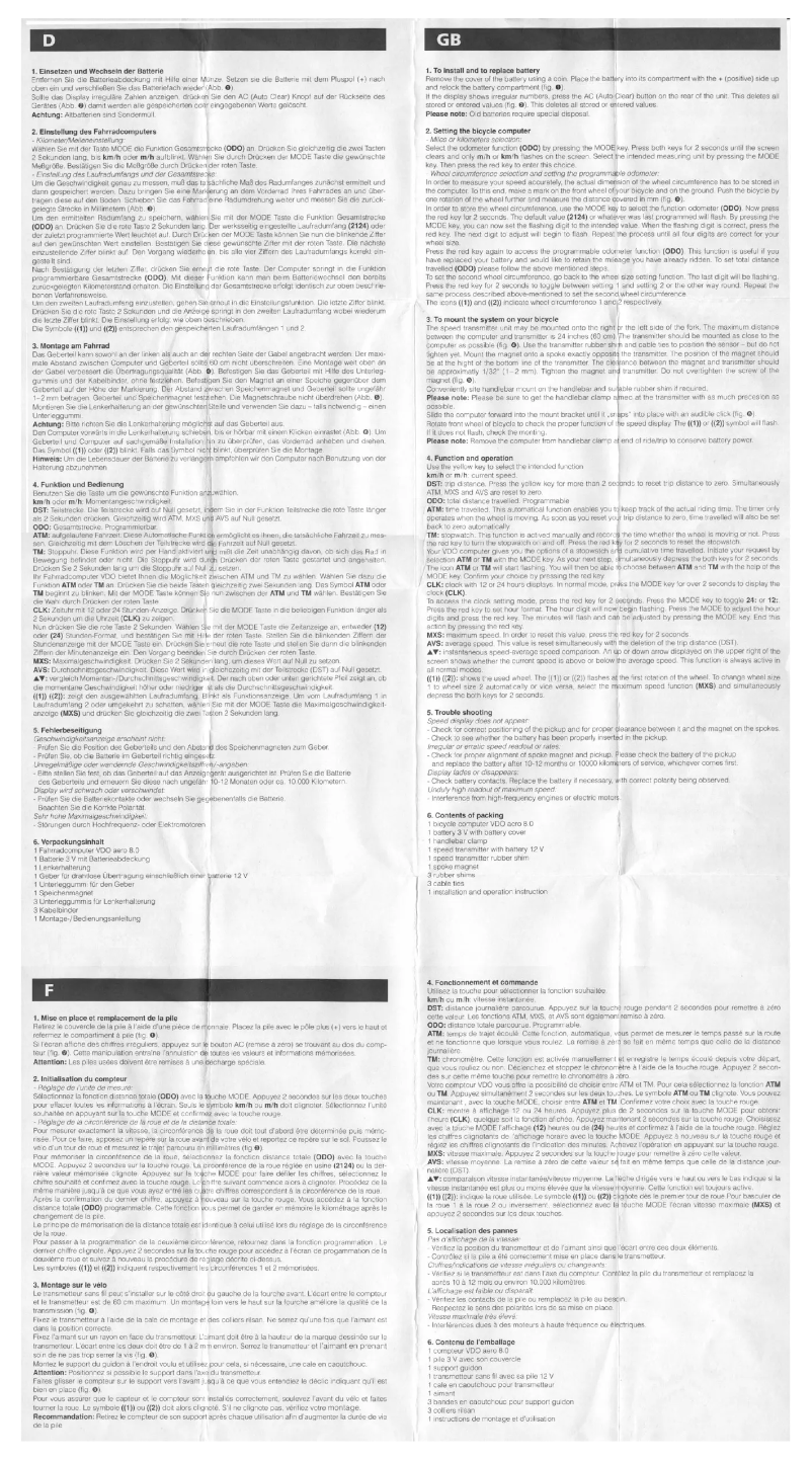 Imagen de la primera página del manual del dispositivo Aero 8.0