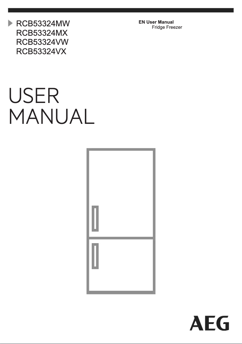Imagen de la primera página del manual del dispositivo RCB53324MX