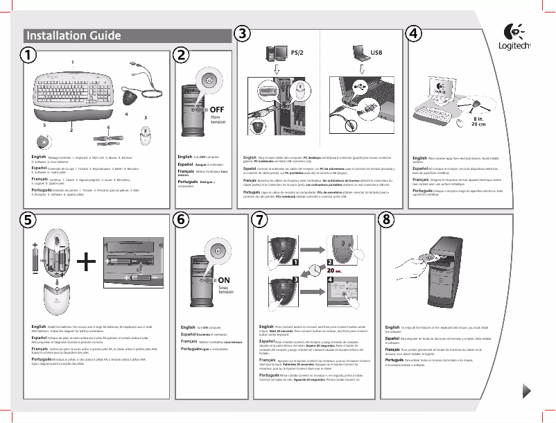 Página 1 del manual Manual de usuario Logitech EX 110