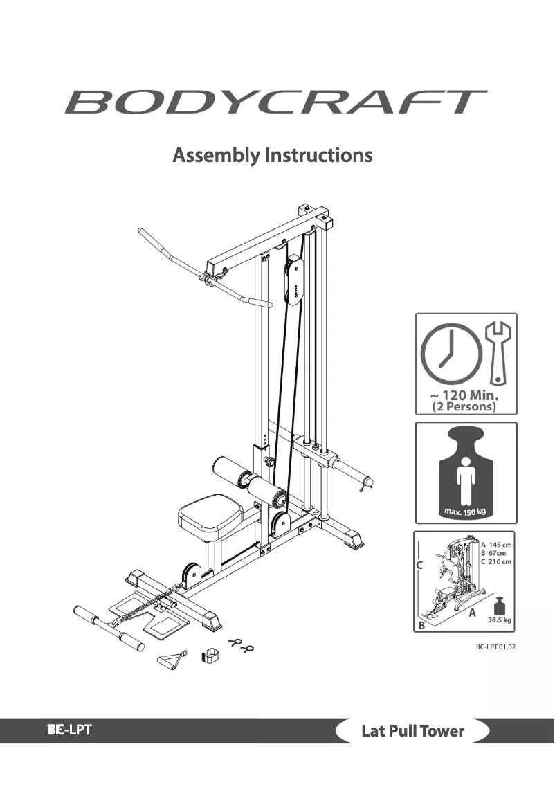 Página nº 1 - Manual de usuario BodyCraft Lat Pull Tower