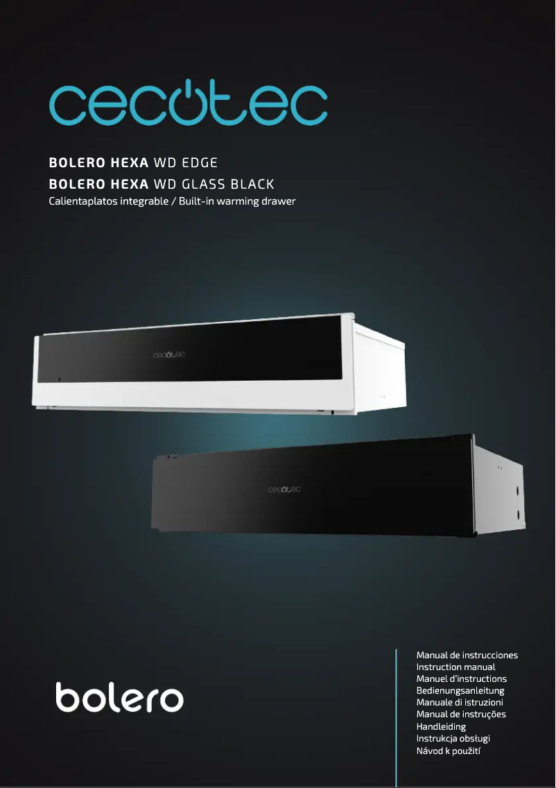 Imagen de la primera página del manual del dispositivo Bolero Hexa WD Glass Black