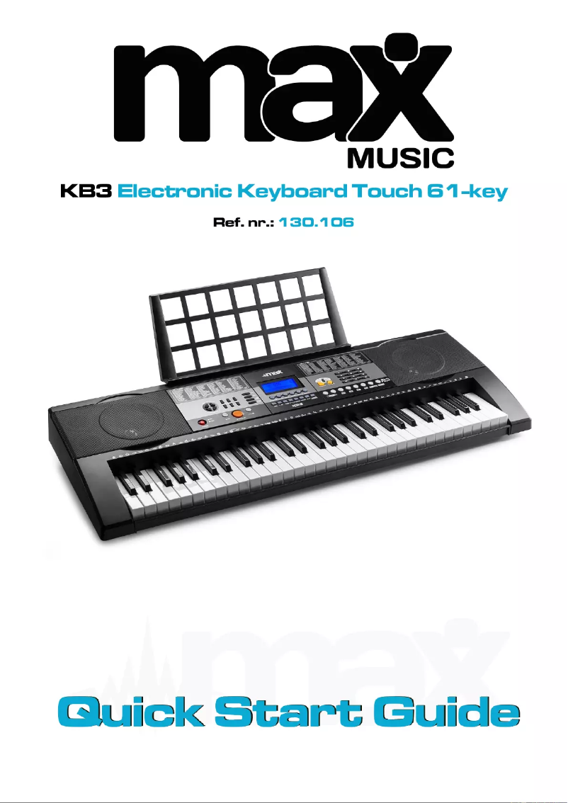 Página 1 del manual Guía de inicio rápido MAX KB3