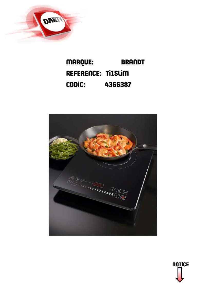 Imagen de la primera página del manual del dispositivo TI1SLIM