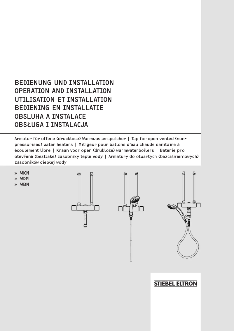 Imagen de la primera página del manual del dispositivo WKM