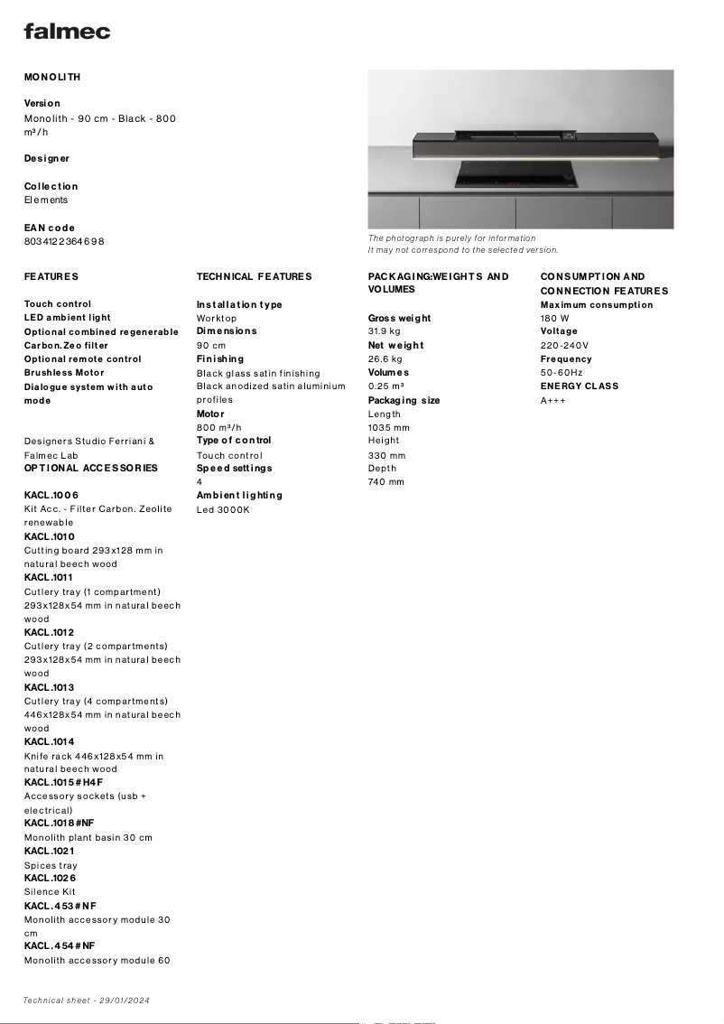 Imagen de la primera página del manual del dispositivo Monolith