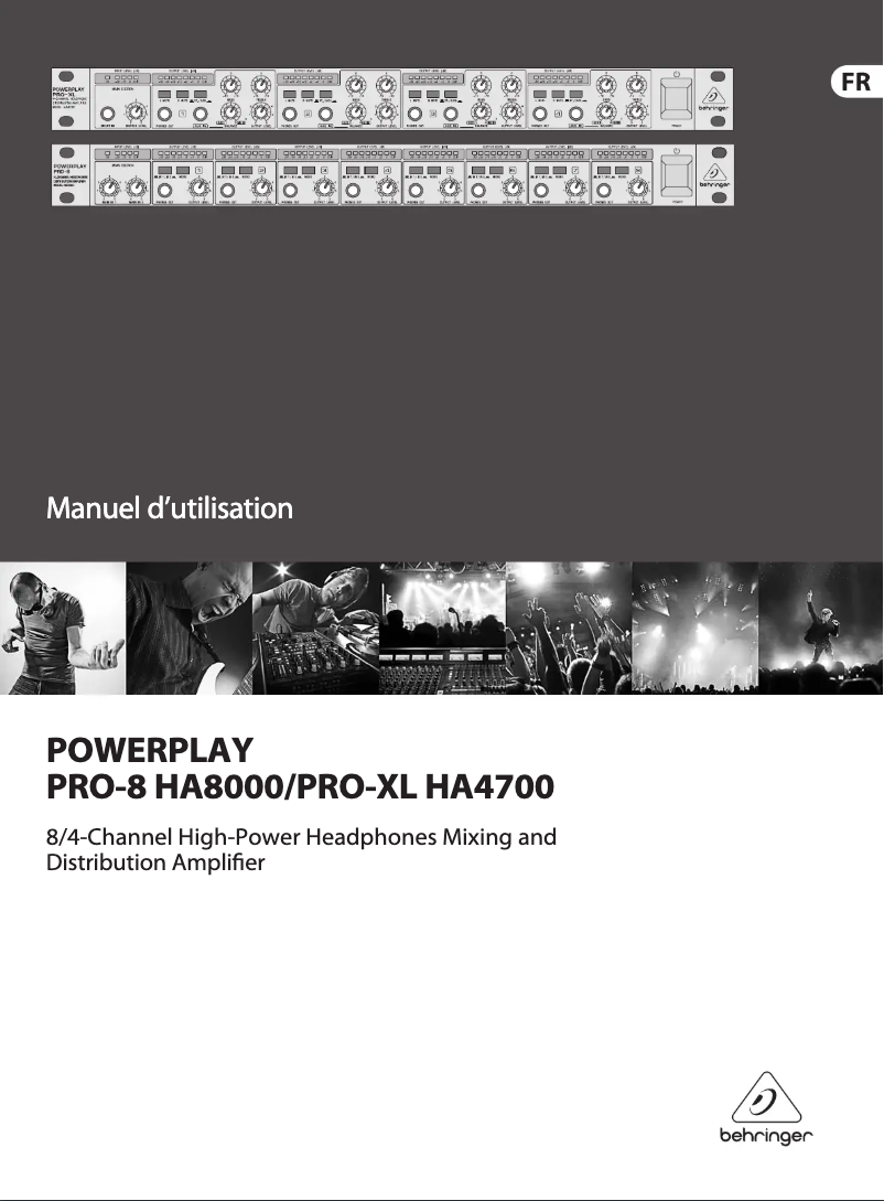 Página 1 del manual Manual de usuario Behringer Powerplay Pro-8 HA8000