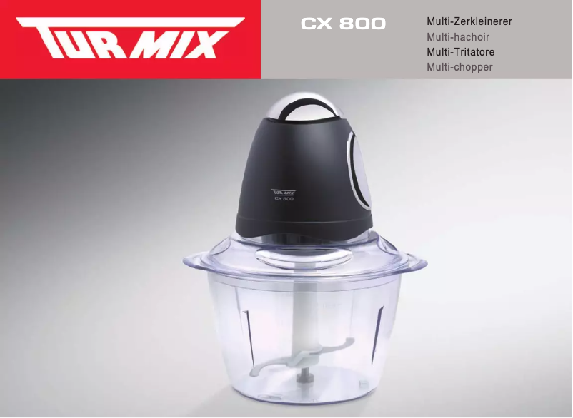 Imagen de la primera página del manual del dispositivo CX 800