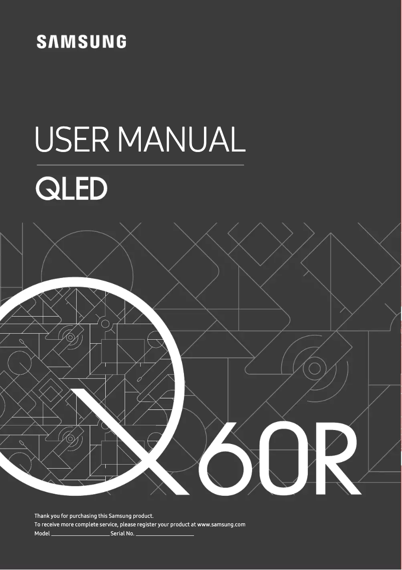 Página 1 del manual Manual de usuario Samsung QA43Q60RAK