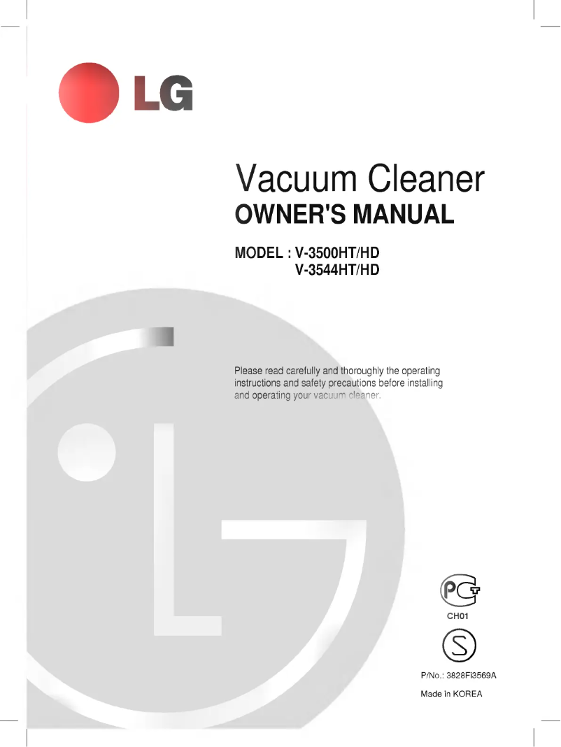 Página nº 1 - Manual de usuario LG V-3544HT