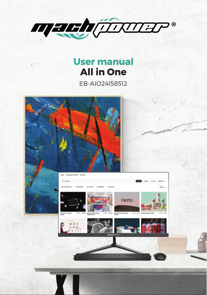 Imagen de la primera página del manual del dispositivo EB-AIO24I58512