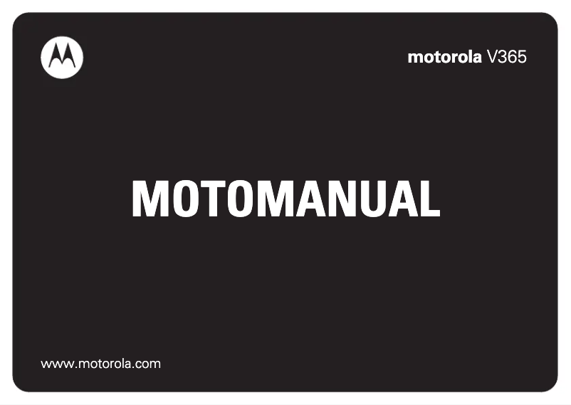 Página 1 del manual Manual de usuario Motorola V365